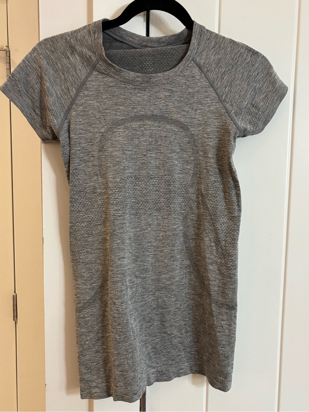 Lululemon Athletica Gray Seamless Short Sleeve Top